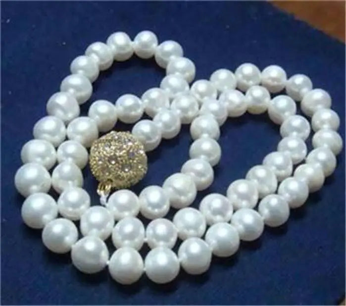 10MM Seashell Pearl Necklace 18''