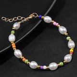 Colorful Beads Pearl Bracelet for Women Boho Jewelry