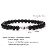 Hot Natural Stone Couple Bracelet 26 Letter Beaded Unique DIY Jewelry
