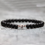 Hot Natural Stone Couple Bracelet 26 Letter Beaded Unique DIY Jewelry