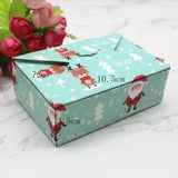 10pcs Christmas Gift Box Paper Jewelry Chocolate Party Decoration Display
