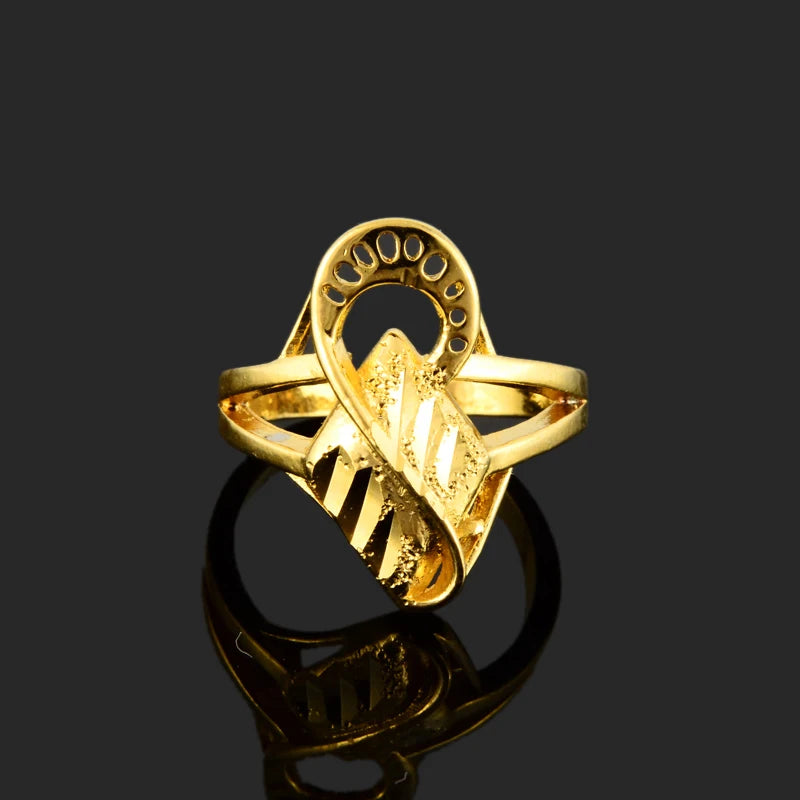 24k Gold Plated Rings for Women - Wedding Party Gift