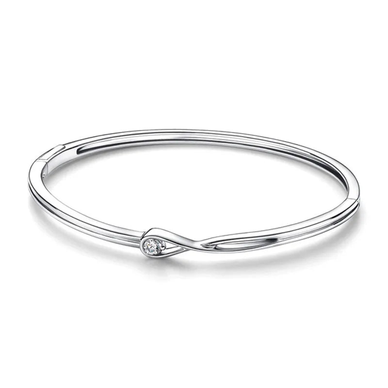 100% S925 Sterling Silver Moments Brilliance Closure Bracelet