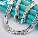 925 Silver 20" Snake Chain Necklace Wedding Party Jewelry