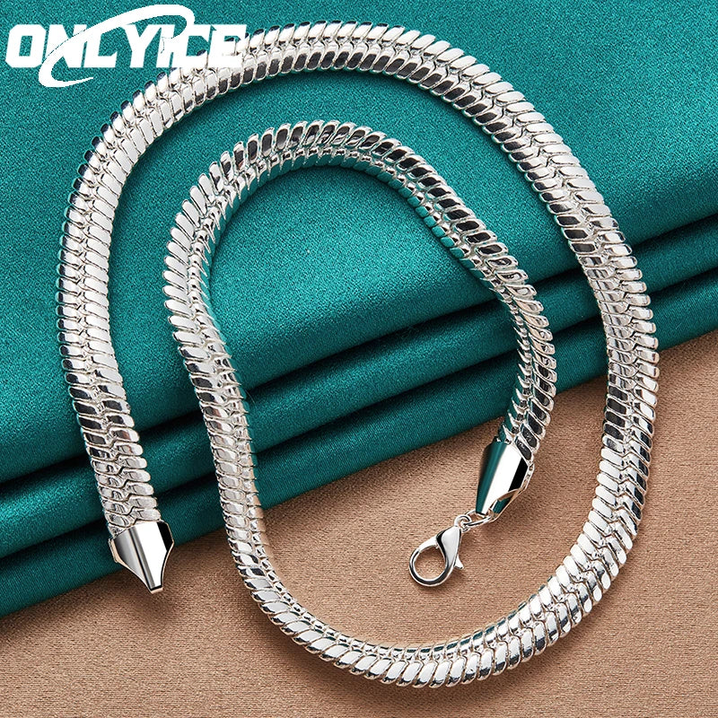 925 Silver 20" Snake Chain Necklace Wedding Party Jewelry