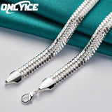 925 Silver 20" Snake Chain Necklace Wedding Party Jewelry