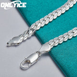 925 Silver Bracelets: 6mm Side Chain Wedding Party High Jewelry