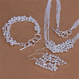 925 Silver Grape Beads Jewelry Set Party Christmas