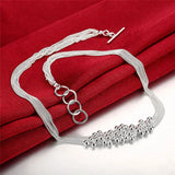 925 Silver Grape Beads Jewelry Set Party Christmas