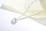 925 Silver Sweet Moon Necklace Crescent Bay Clavicle Chain GN441