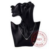 925 Silver Three Square Necklace Geometric Pendant for Women