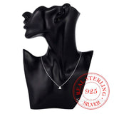 925 Silver Triangle Necklace Geometric Pendant Small Fresh Design