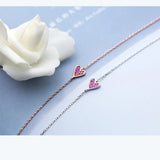 Charming Heart Bracelets & Bangles 925 Sterling Silver Jewelry