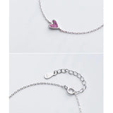 Charming Heart Bracelets & Bangles 925 Sterling Silver Jewelry