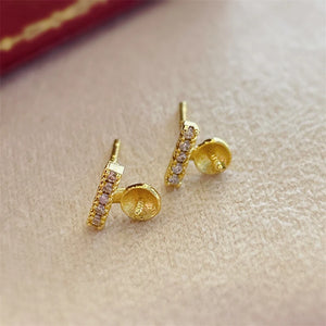 Earrings Base Mountings Findings for Jewelry 10 pairs/lot