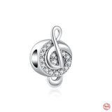 Europe Music Bead Pendant Dangle Charm for Bracelet