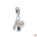Europe Music Bead Pendant Dangle Charm for Bracelet
