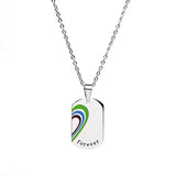 Rainbow Love LGBT Pride Necklace