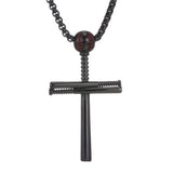 Crystal Cross Pendant Necklace European Charm Chain