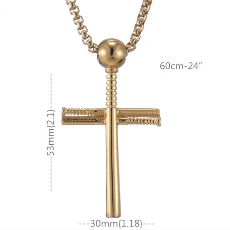 Crystal Cross Pendant Necklace European Charm Chain