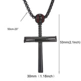 Crystal Cross Pendant Necklace European Charm Chain