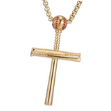 Crystal Cross Pendant Necklace European Charm Chain