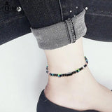 Hematite Stone Weight Loss Anklet Magnetic Beads Bracelet