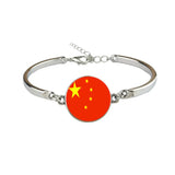 Flag Map Bracelet Belize Botswana Spain Bolivia Gem Bracelet Female Jewelry