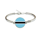 Flag Map Bracelet Belize Botswana Spain Bolivia Gem Bracelet Female Jewelry