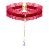 Sexy Fold Pearl Clavicle Chain Necklace Lace