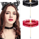 Sexy Fold Pearl Clavicle Chain Necklace Lace