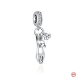 Mermaid Bead Pendant Dangle Charm 925 Bracelet Girl Jewelry