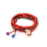 Bohemian Style Christmas Series Bracelet with Beads Pendant