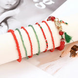 Bohemian Style Christmas Series Bracelet with Beads Pendant
