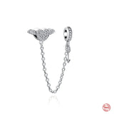 Love Bead Pendant Dangle Charm for 925 Bracelet Necklace