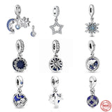 Starry Sky Beads Pendant Dangle Charms for Silver Bracelet