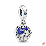 Starry Sky Beads Pendant Dangle Charms for Silver Bracelet