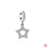 Starry Sky Beads Pendant Dangle Charms for Silver Bracelet