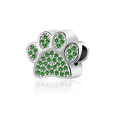 925 Silver Cactus Pendant Panda Charm Beads Bracelet DIY Jewelry