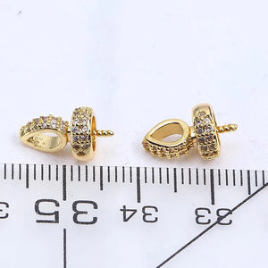 Pendant Mount Base for 8-9mm Pearls Stones Beads