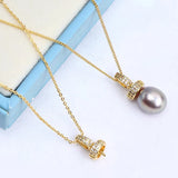 Pendant Mount Base for 8-9mm Pearls Stones Beads