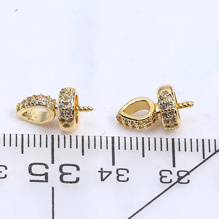 Pendant Mount Base for 8-9mm Pearls Stones Beads