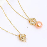 Pendant Mount Base for 8-9mm Pearls Stones Beads
