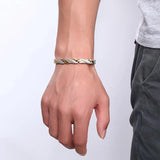 Twisted Magnet Health Bracelet - Stainless Steel Unisex Jewelry