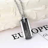 Geometric Stainless Steel Men's Pendant Necklace