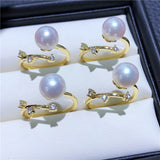 Adjustable Hot Ring Base Mountings for Pearl Beads