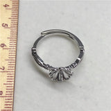Adjustable Ring Base Mountings for Pearl Beads Stones