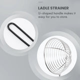 Stainless Steel Hot Pot Strainer Spoon Ladle with Handle