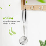 Stainless Steel Hot Pot Strainer Spoon Ladle with Handle