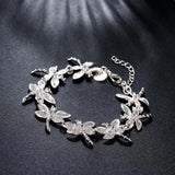 925 Sterling Silver Dragonfly Bracelet for Women